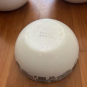 Vintage Finel Kaj Franck Enamelware Mushroom small Bowl, 1960s